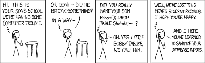 Billy Droptables XKCD Comic